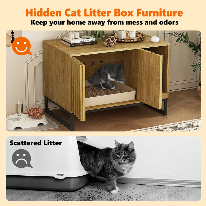 Mercer41 Hollomon Litter Box Enclosure Reviews Wayfair